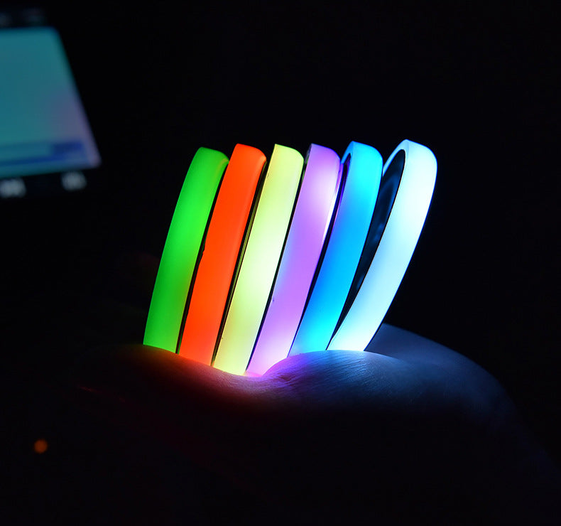 Colorful Cup Holder LED Light-up Coaster Solar