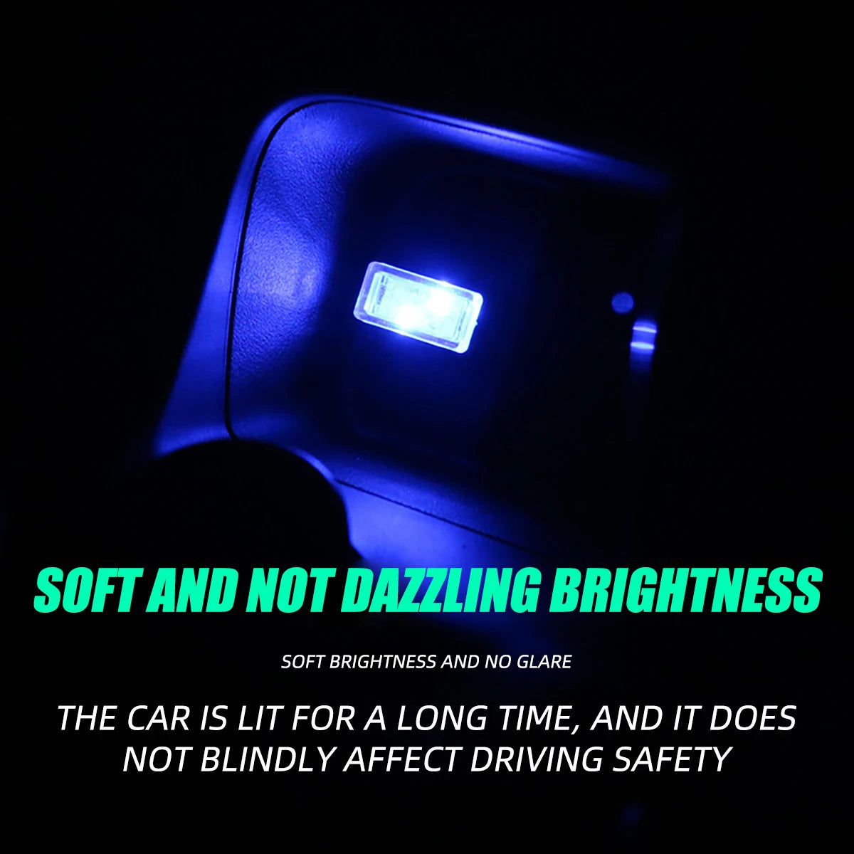 1x Mini USB LED Atmosphere Lights Night Light Multicolored Plug and Play Suitable For PC Computer Car Interior Accessories